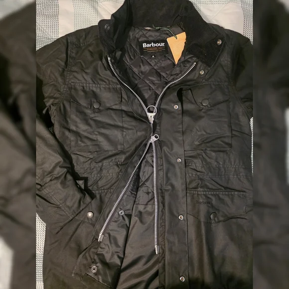 NWT! Barbour Sapper Wax Jacket Sz. Medium - Picture 3 of 6